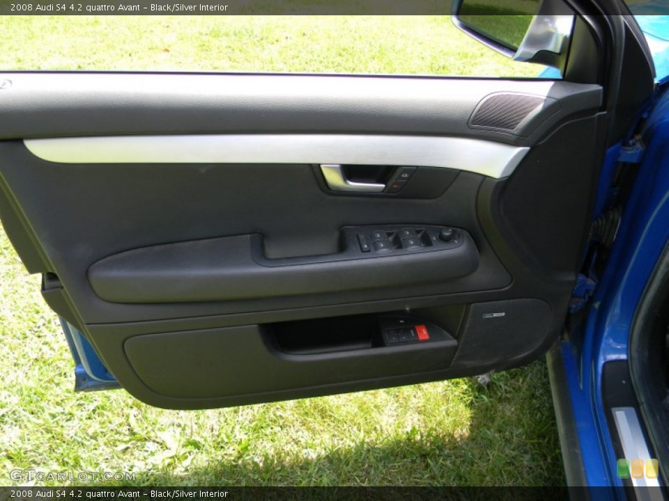 Black/Silver Interior Door Panel for the 2008 Audi S4 4.2 quattro Avant #84210066