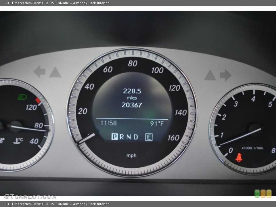 Almond/Black Interior Gauges for the 2011 Mercedes-Benz GLK 350 4Matic #84210254