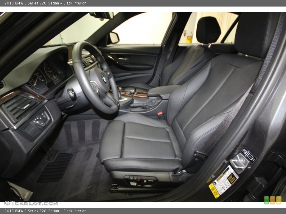 Black Interior Front Seat for the 2013 BMW 3 Series 328i Sedan #84218231