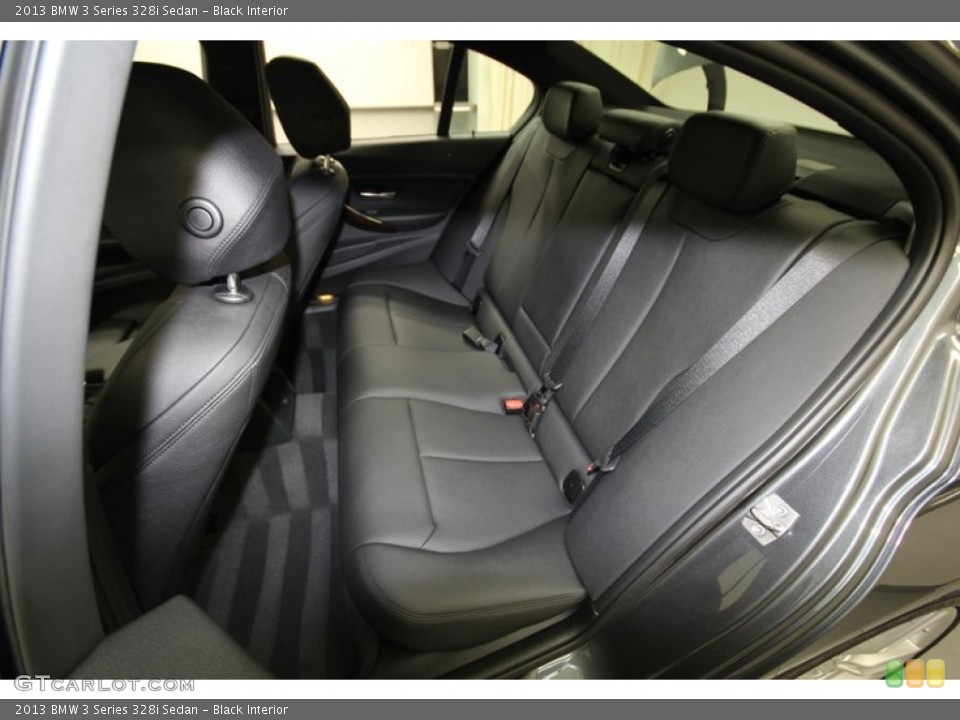 Black Interior Rear Seat for the 2013 BMW 3 Series 328i Sedan #84218492