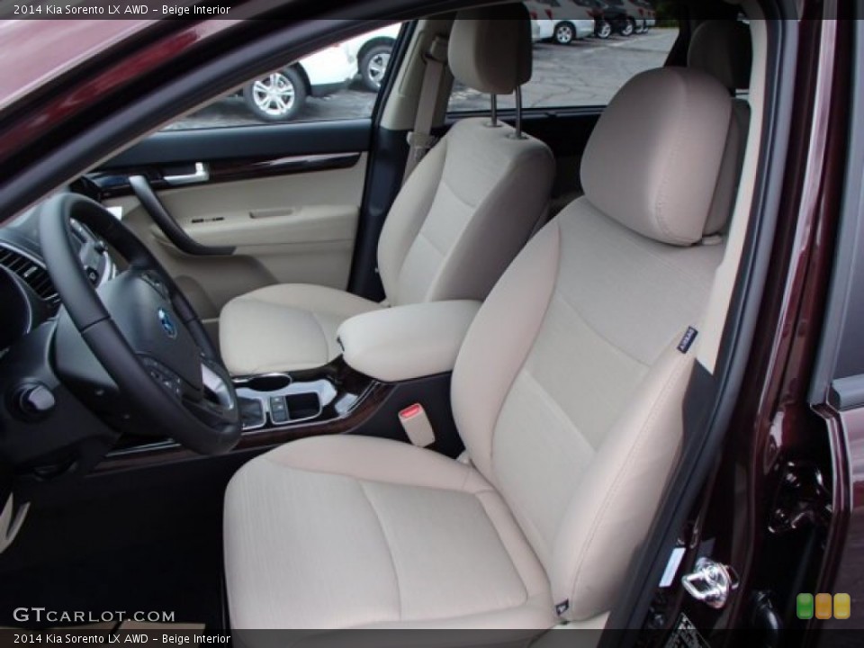 Beige Interior Front Seat for the 2014 Kia Sorento LX AWD #84220037