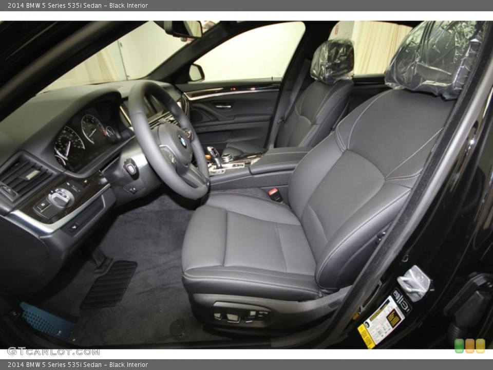 Black Interior Front Seat for the 2014 BMW 5 Series 535i Sedan #84221384