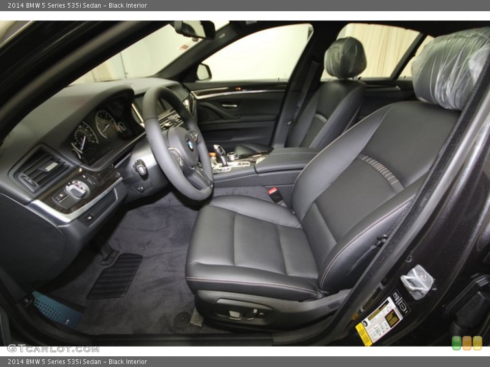 Black Interior Front Seat for the 2014 BMW 5 Series 535i Sedan #84222251