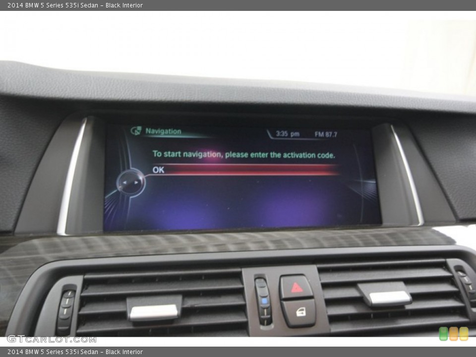 Black Interior Controls for the 2014 BMW 5 Series 535i Sedan #84222680