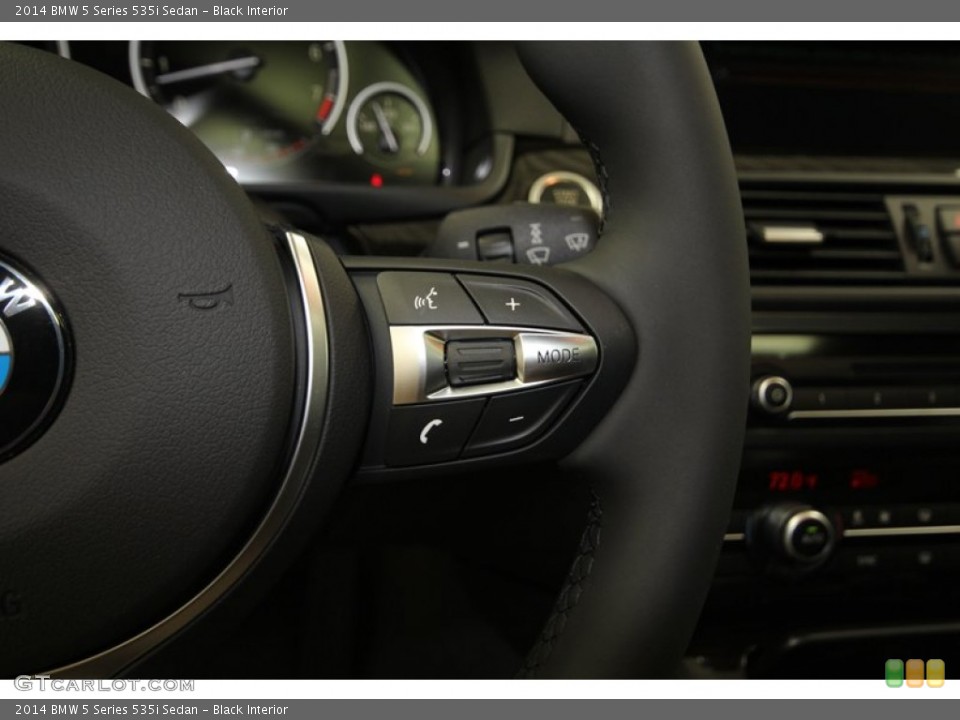 Black Interior Controls for the 2014 BMW 5 Series 535i Sedan #84222815