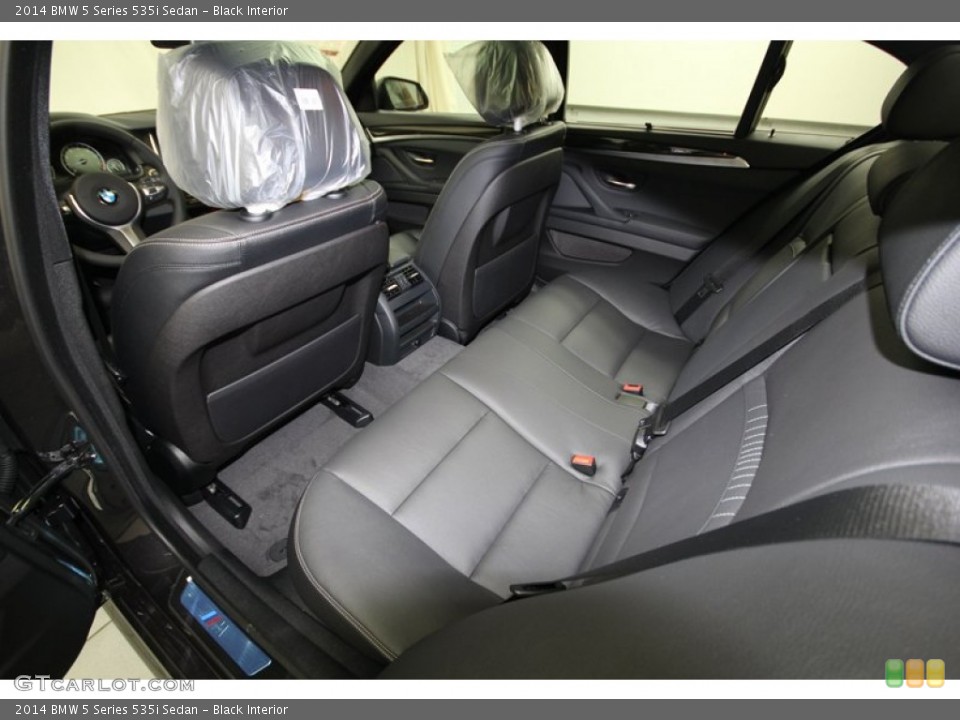 Black Interior Rear Seat for the 2014 BMW 5 Series 535i Sedan #84222905