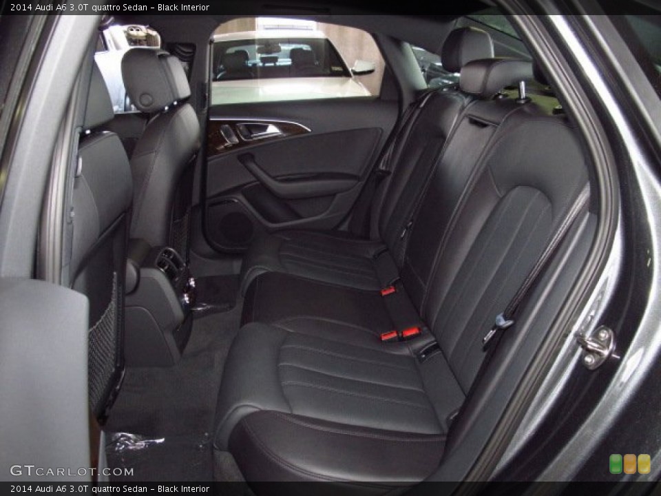 Black Interior Rear Seat for the 2014 Audi A6 3.0T quattro Sedan #84223589