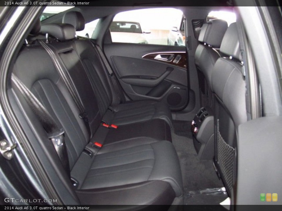 Black Interior Rear Seat for the 2014 Audi A6 3.0T quattro Sedan #84223640