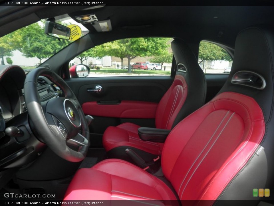 Abarth Rosso Leather (Red) Interior Photo for the 2012 Fiat 500 Abarth #84224282