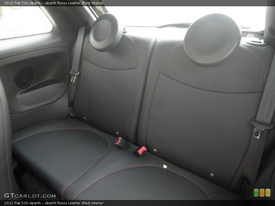 Abarth Rosso Leather (Red) Interior Rear Seat for the 2012 Fiat 500 Abarth #84224390