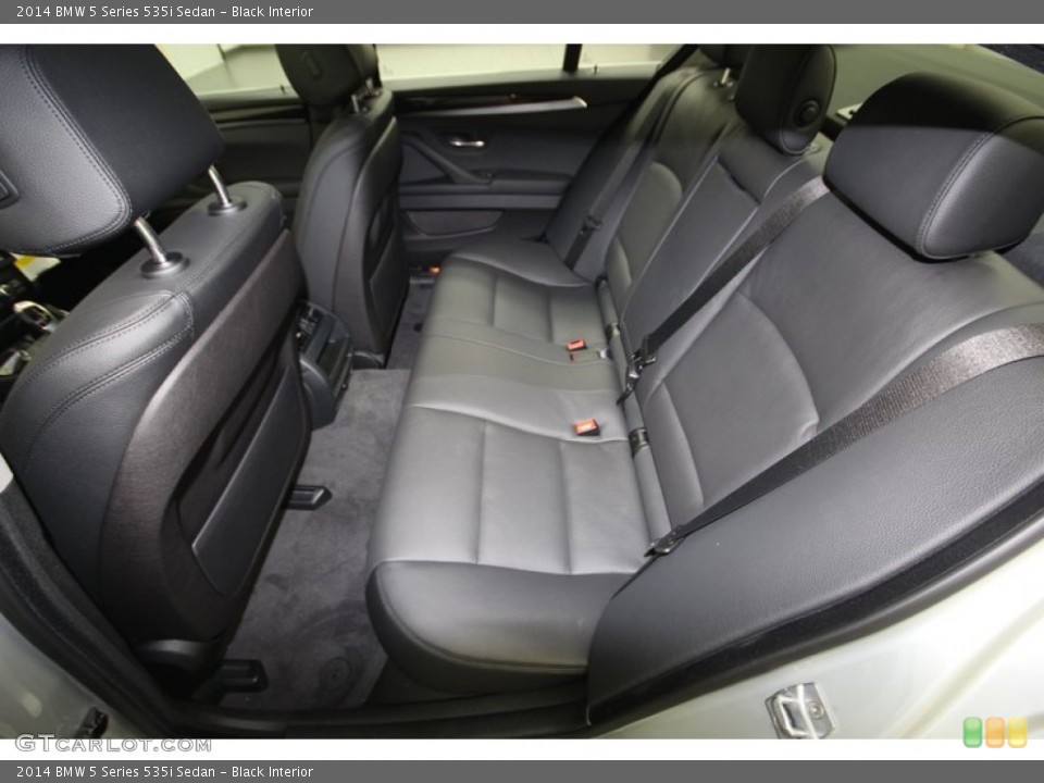 Black Interior Rear Seat for the 2014 BMW 5 Series 535i Sedan #84224972
