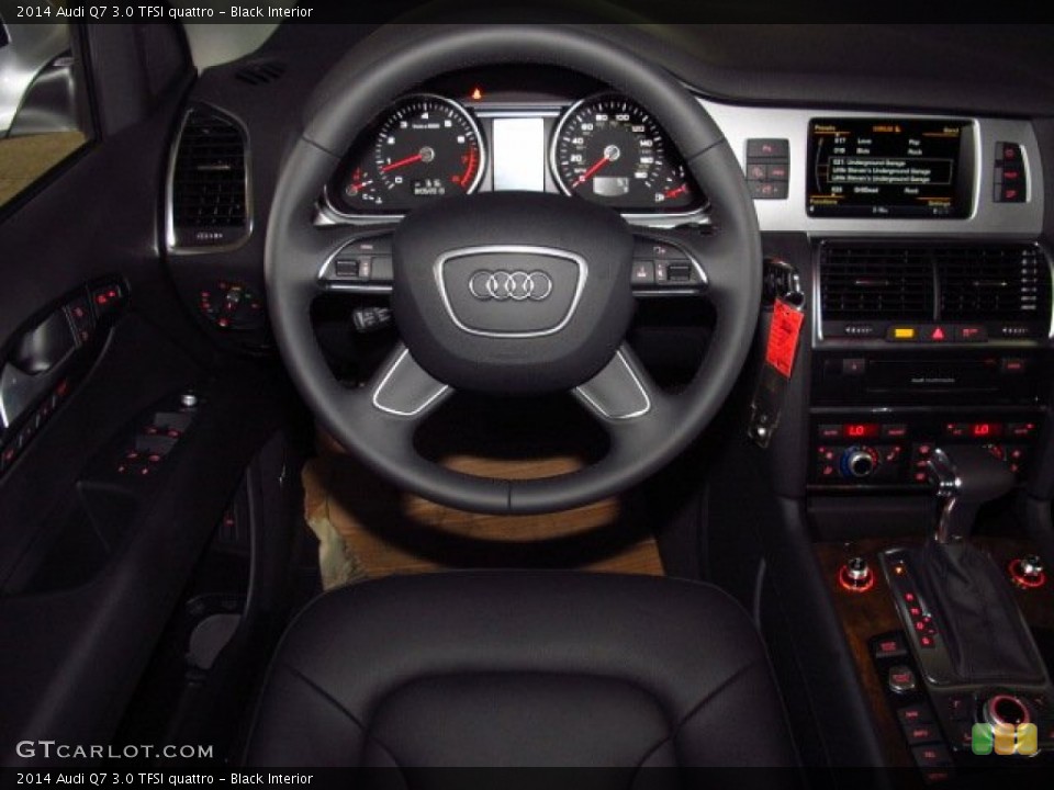 Black Interior Steering Wheel for the 2014 Audi Q7 3.0 TFSI quattro #84225134