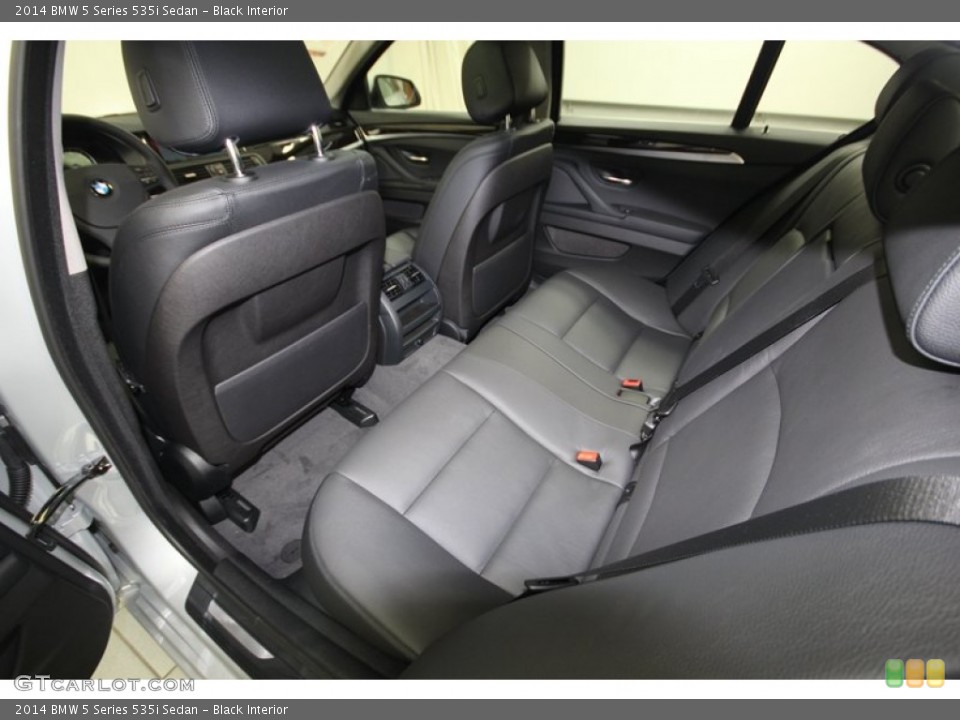 Black Interior Rear Seat for the 2014 BMW 5 Series 535i Sedan #84225383