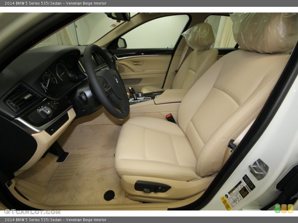 Venetian Beige Interior Front Seat for the 2014 BMW 5 Series 535i Sedan #84225566