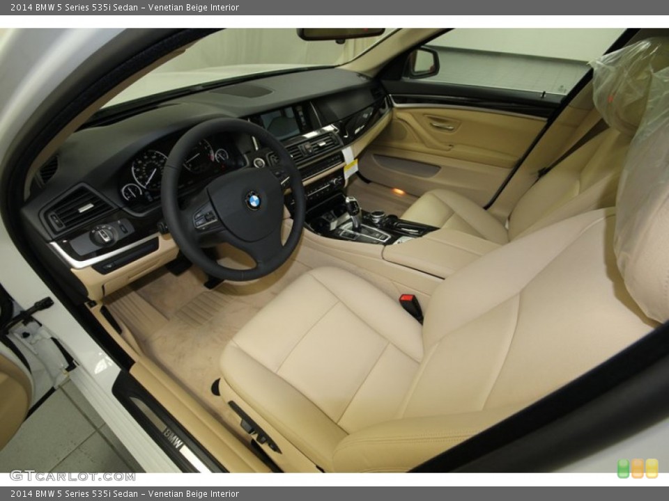 Venetian Beige Interior Prime Interior for the 2014 BMW 5 Series 535i Sedan #84225758