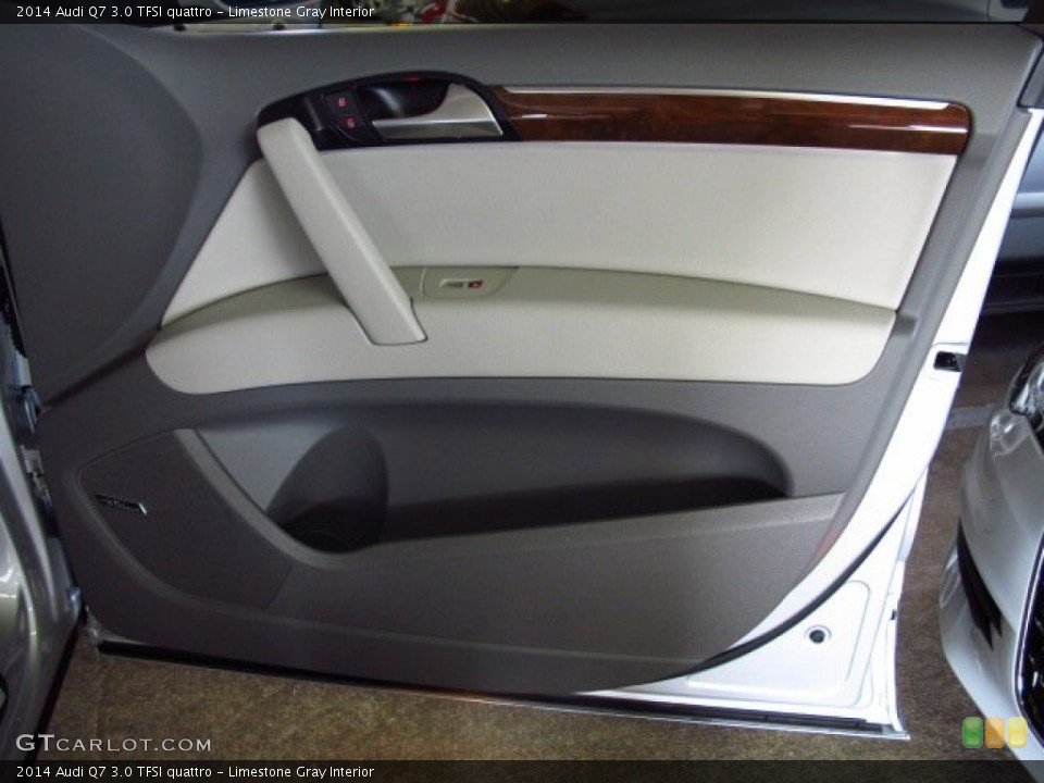 Limestone Gray Interior Door Panel for the 2014 Audi Q7 3.0 TFSI quattro #84225845