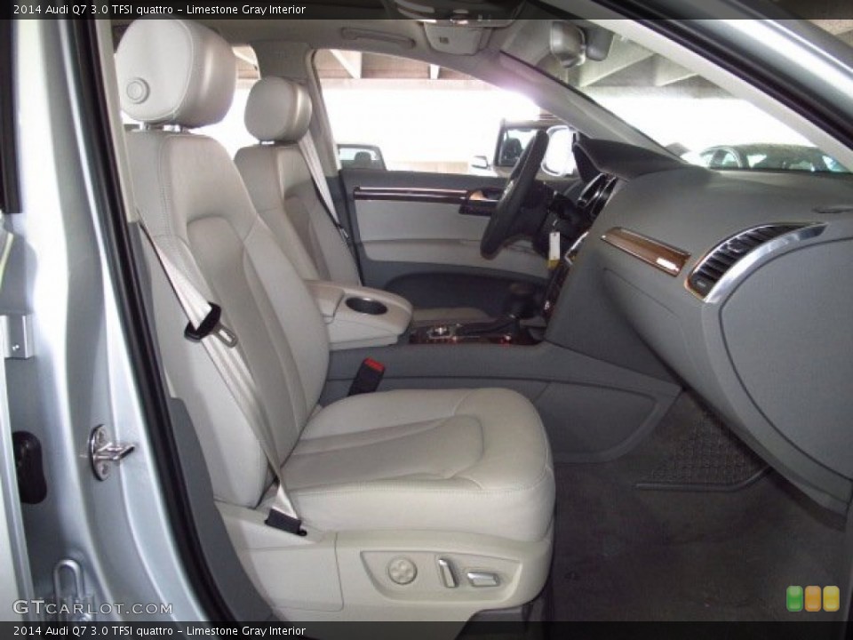 Limestone Gray Interior Front Seat for the 2014 Audi Q7 3.0 TFSI quattro #84225869