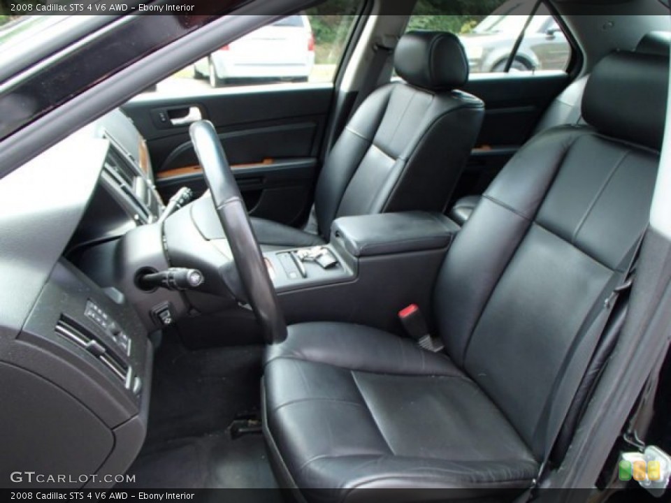 Ebony Interior Front Seat for the 2008 Cadillac STS 4 V6 AWD #84231632