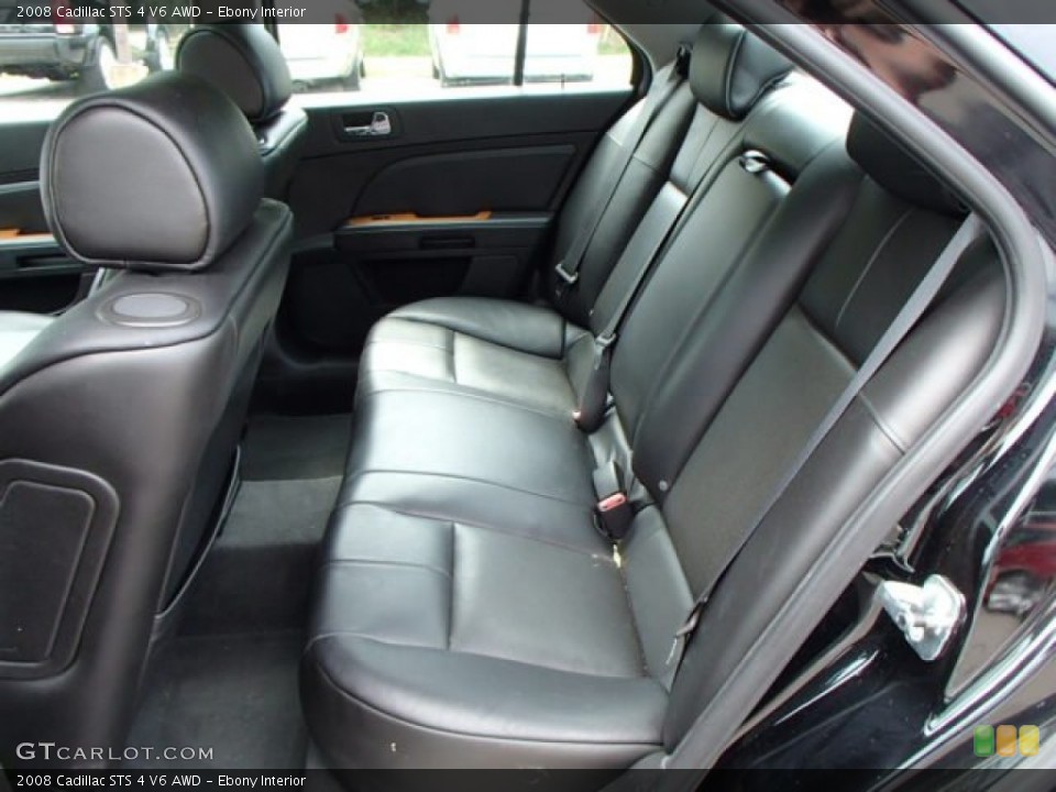 Ebony Interior Rear Seat for the 2008 Cadillac STS 4 V6 AWD #84231674