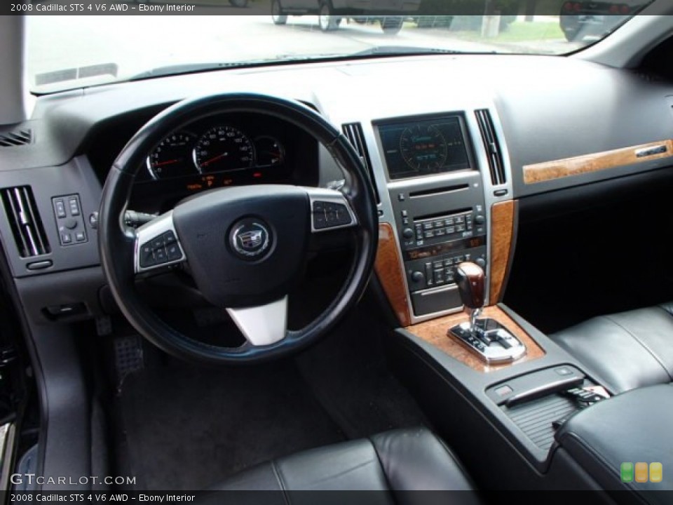 Ebony Interior Dashboard for the 2008 Cadillac STS 4 V6 AWD #84231713