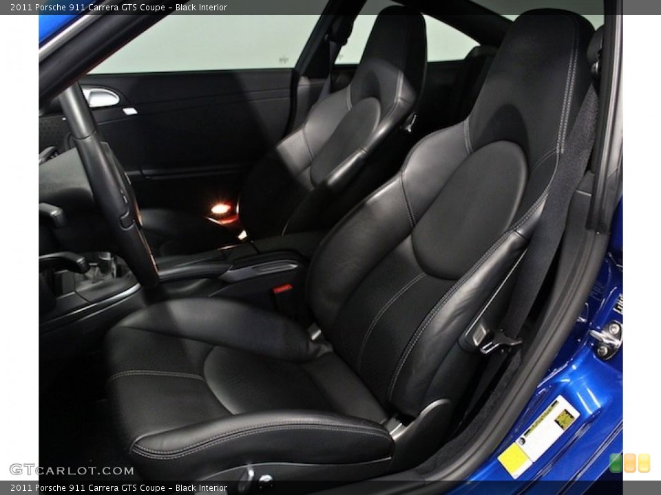Black Interior Front Seat for the 2011 Porsche 911 Carrera GTS Coupe #84232739