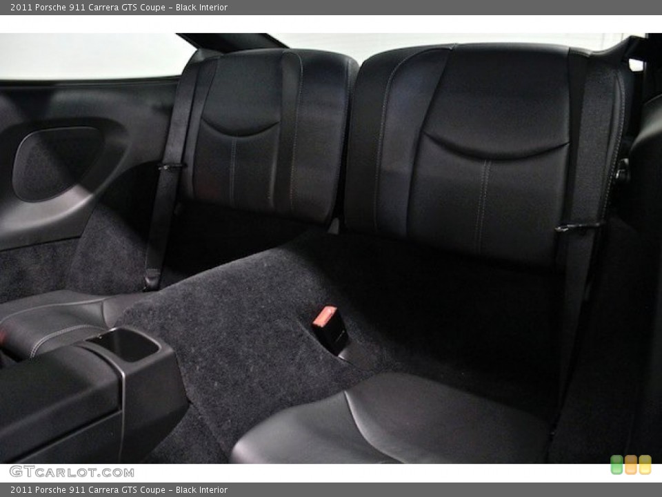 Black Interior Rear Seat for the 2011 Porsche 911 Carrera GTS Coupe #84232781