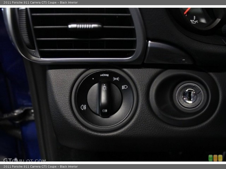 Black Interior Controls for the 2011 Porsche 911 Carrera GTS Coupe #84232835