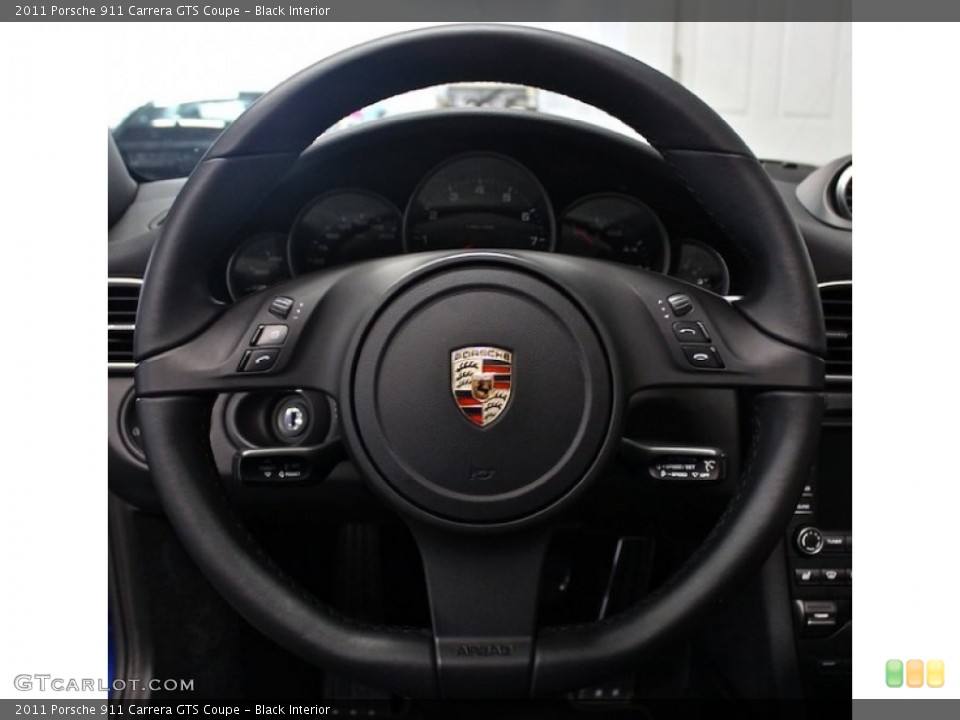 Black Interior Steering Wheel for the 2011 Porsche 911 Carrera GTS Coupe #84232895