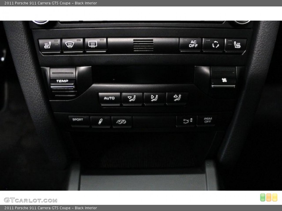 Black Interior Controls for the 2011 Porsche 911 Carrera GTS Coupe #84233009