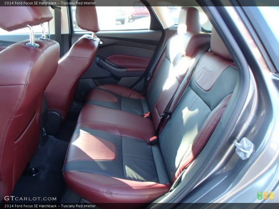 Tuscany Red Interior Rear Seat for the 2014 Ford Focus SE Hatchback #84234893