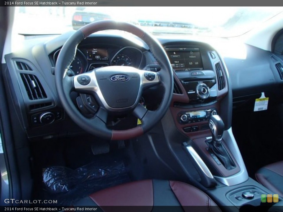 Tuscany Red Interior Dashboard for the 2014 Ford Focus SE Hatchback #84234929