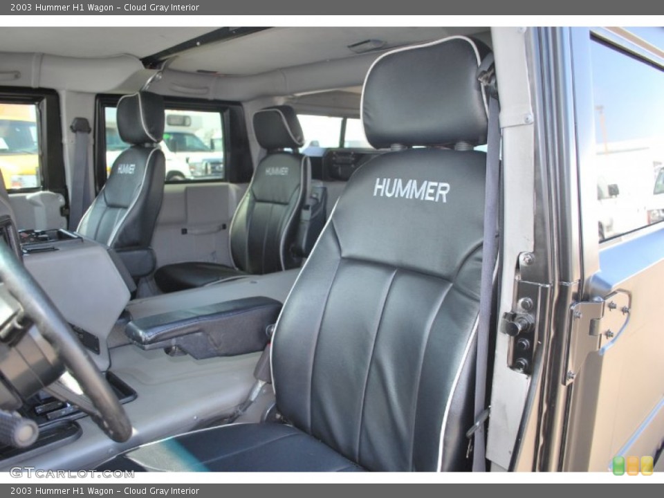Cloud Gray Interior Front Seat for the 2003 Hummer H1 Wagon #84236108