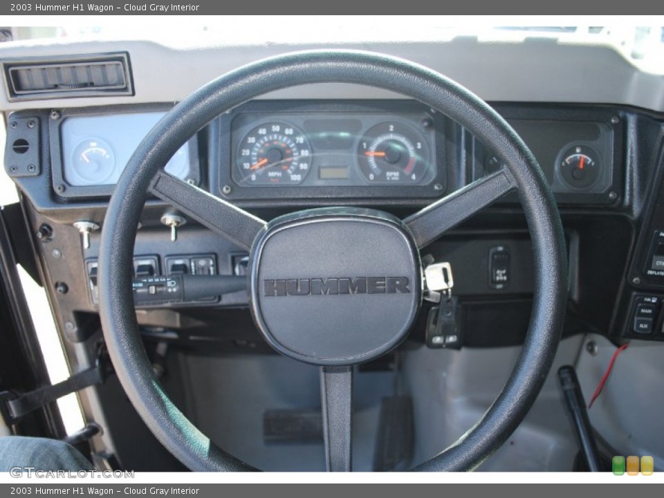 Cloud Gray Interior Steering Wheel for the 2003 Hummer H1 Wagon #84236174