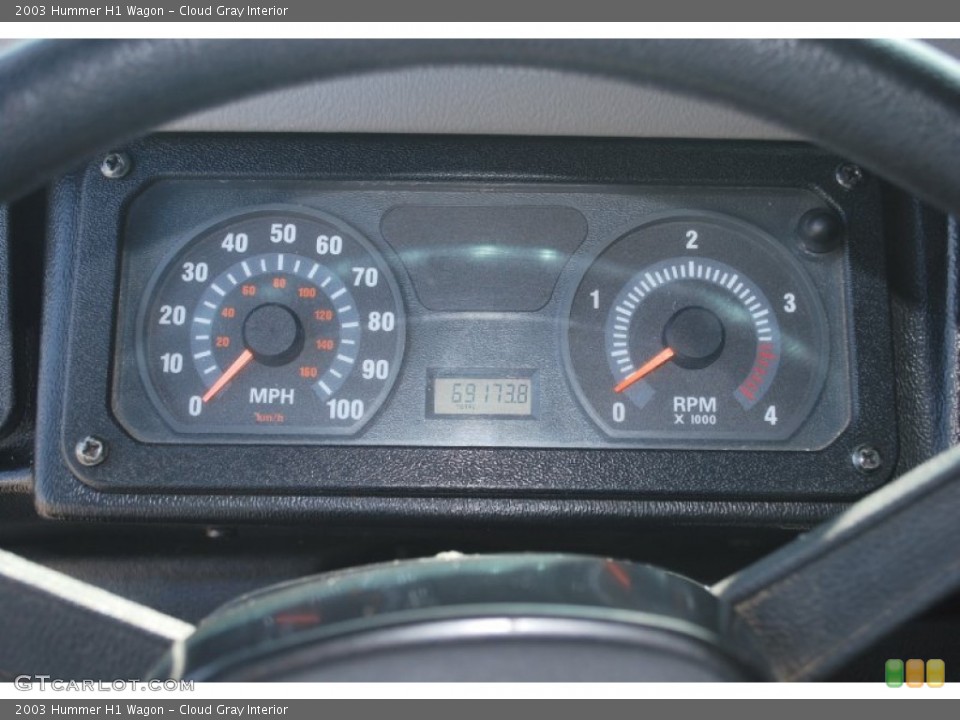 Cloud Gray Interior Gauges for the 2003 Hummer H1 Wagon #84236198