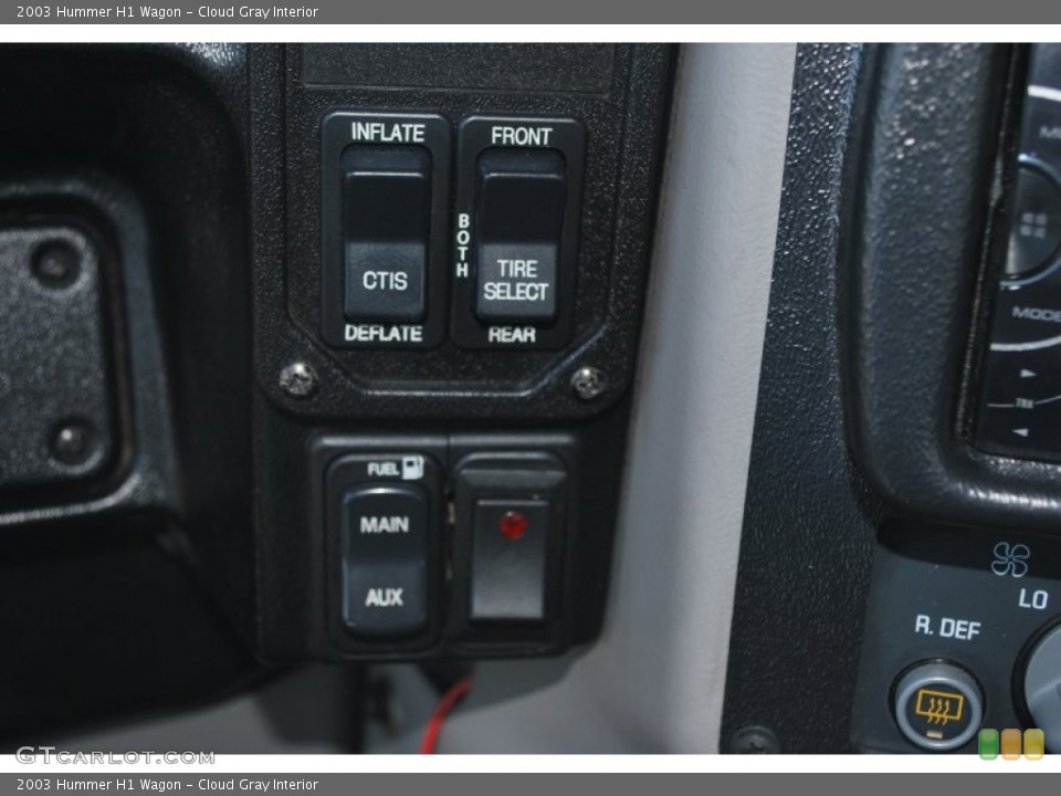 Cloud Gray Interior Controls for the 2003 Hummer H1 Wagon #84236267