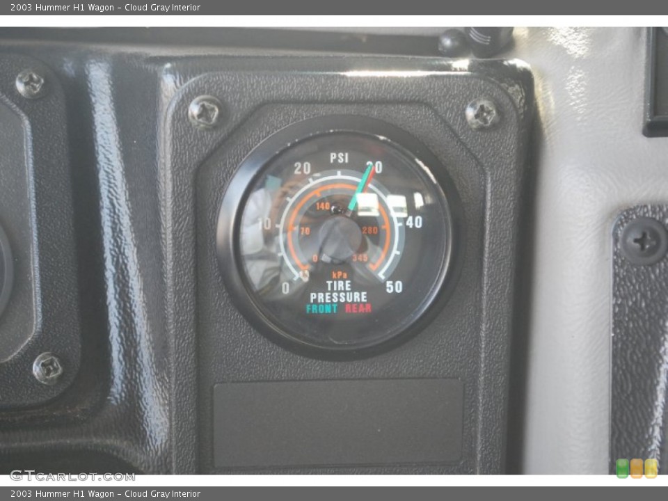 Cloud Gray Interior Gauges for the 2003 Hummer H1 Wagon #84236294