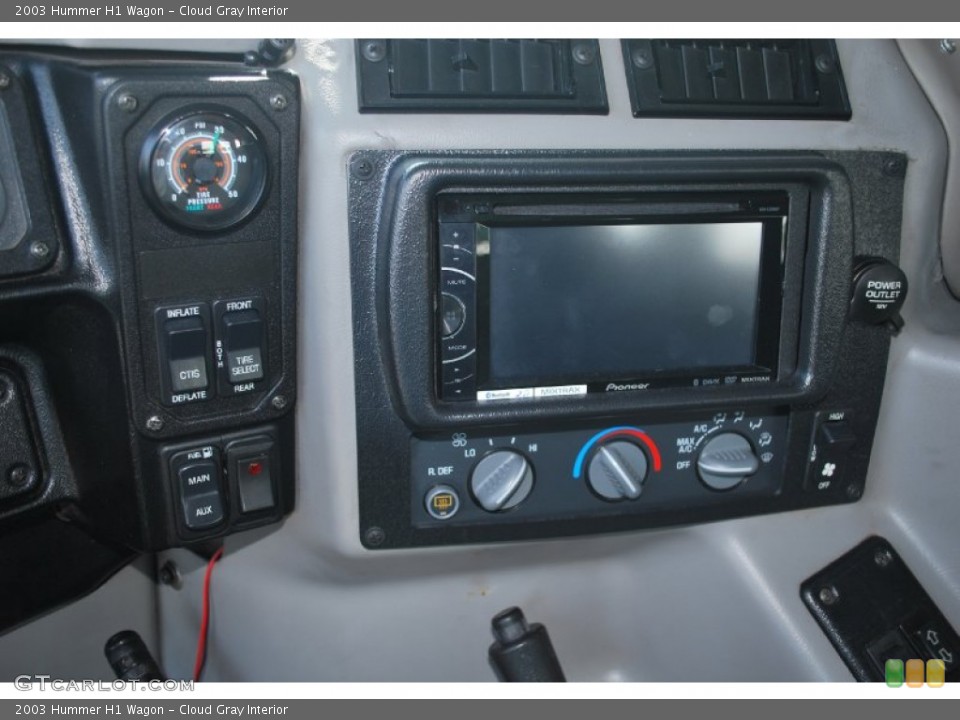 Cloud Gray Interior Controls for the 2003 Hummer H1 Wagon #84236315