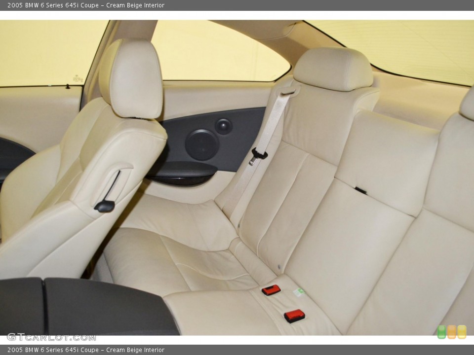Cream Beige Interior Rear Seat for the 2005 BMW 6 Series 645i Coupe #84237685