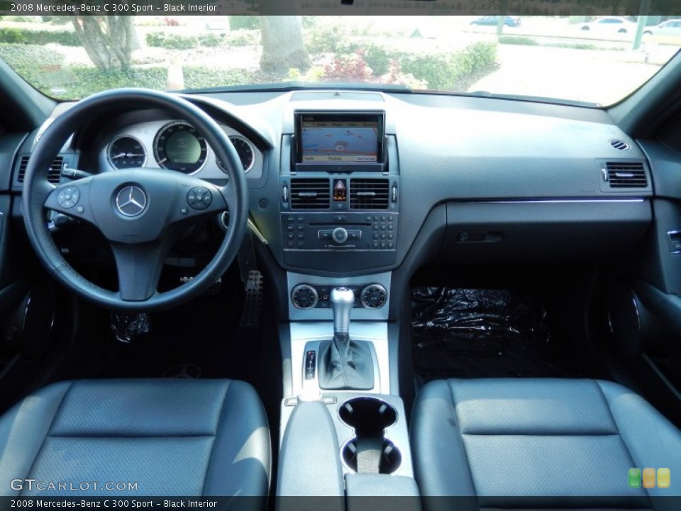 Black Interior Dashboard for the 2008 Mercedes-Benz C 300 Sport #84239810