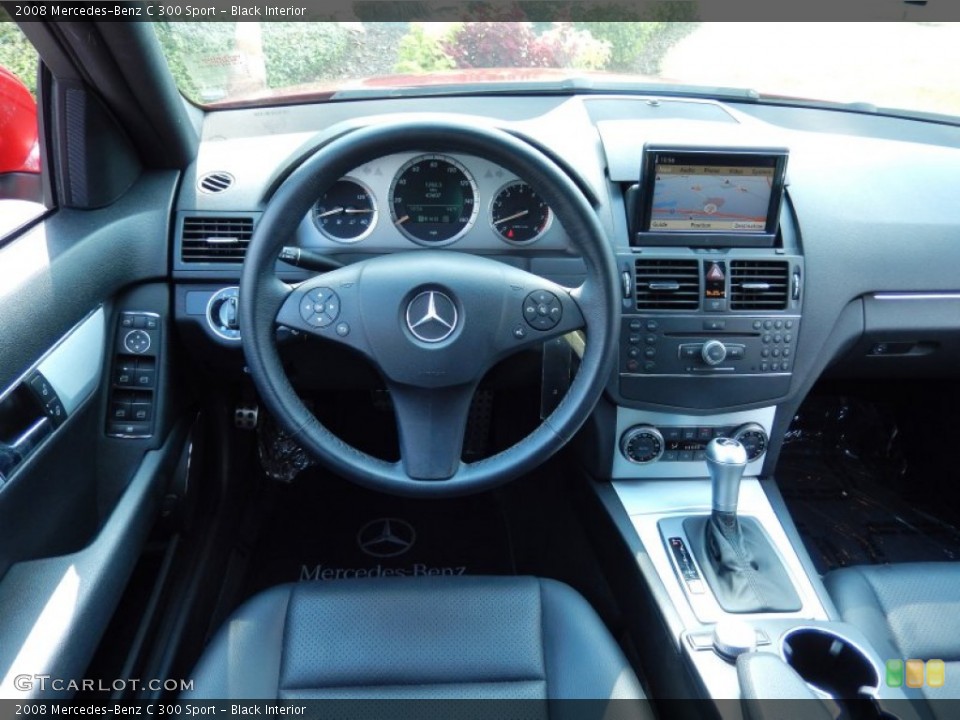 Black Interior Dashboard for the 2008 Mercedes-Benz C 300 Sport #84239837