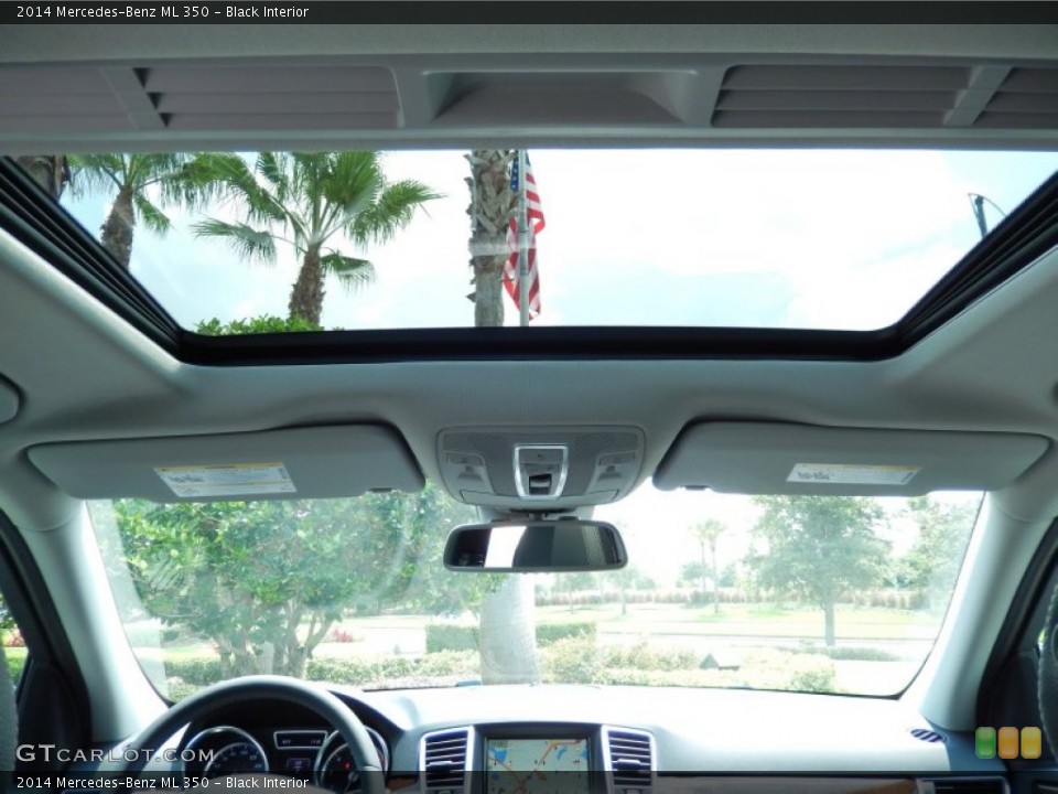 Black Interior Sunroof for the 2014 Mercedes-Benz ML 350 #84241718