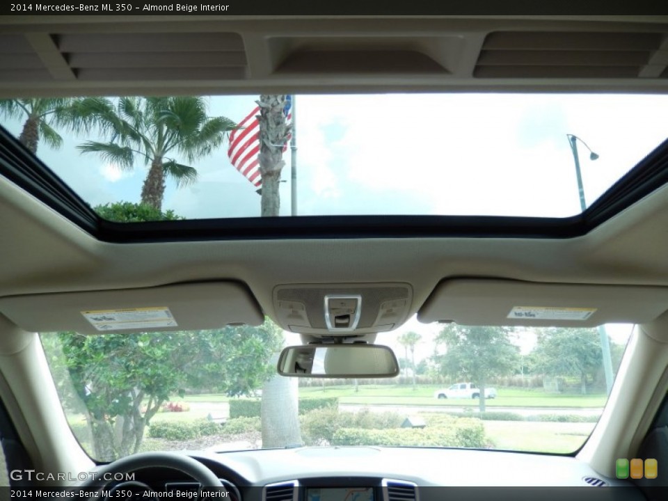 Almond Beige Interior Sunroof for the 2014 Mercedes-Benz ML 350 #84242645