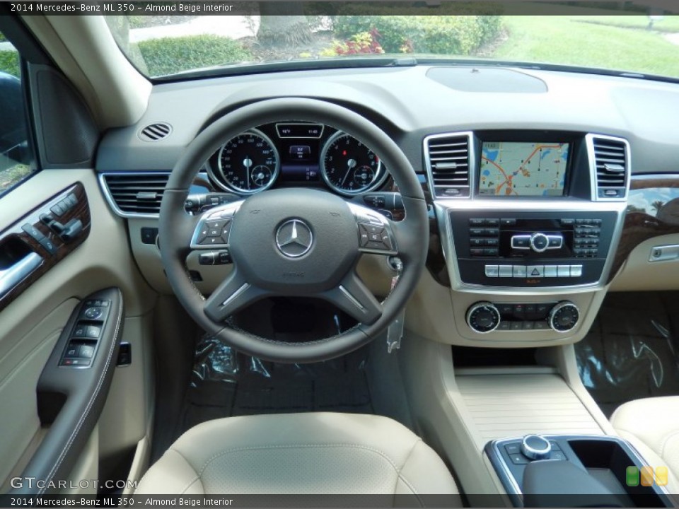 Almond Beige Interior Dashboard for the 2014 Mercedes-Benz ML 350 #84242675
