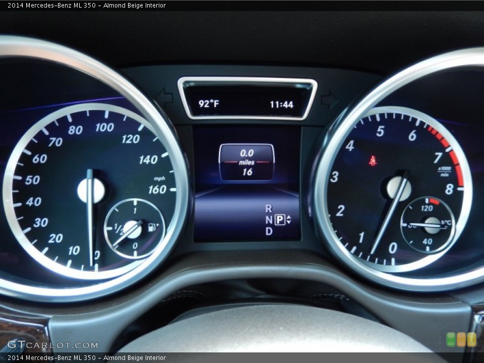 Almond Beige Interior Gauges for the 2014 Mercedes-Benz ML 350 #84242702