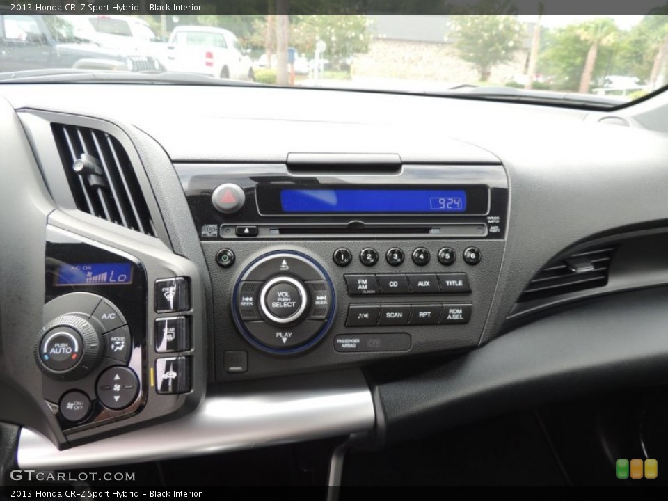 Black Interior Controls for the 2013 Honda CR-Z Sport Hybrid #84247736