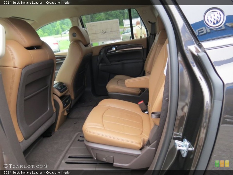 Cocaccino Interior Rear Seat for the 2014 Buick Enclave Leather #84253181