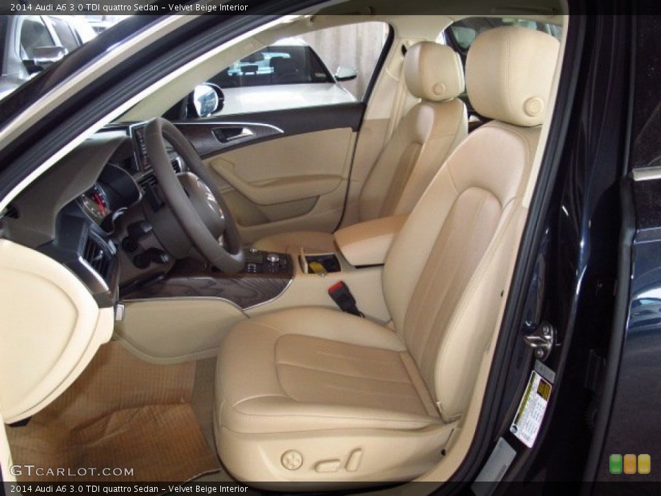 Velvet Beige Interior Photo for the 2014 Audi A6 3.0 TDI quattro Sedan #84259401