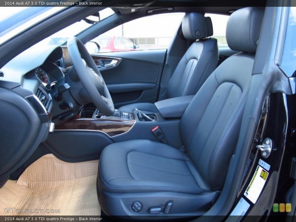 Black Interior Front Seat for the 2014 Audi A7 3.0 TDI quattro Prestige #84259950