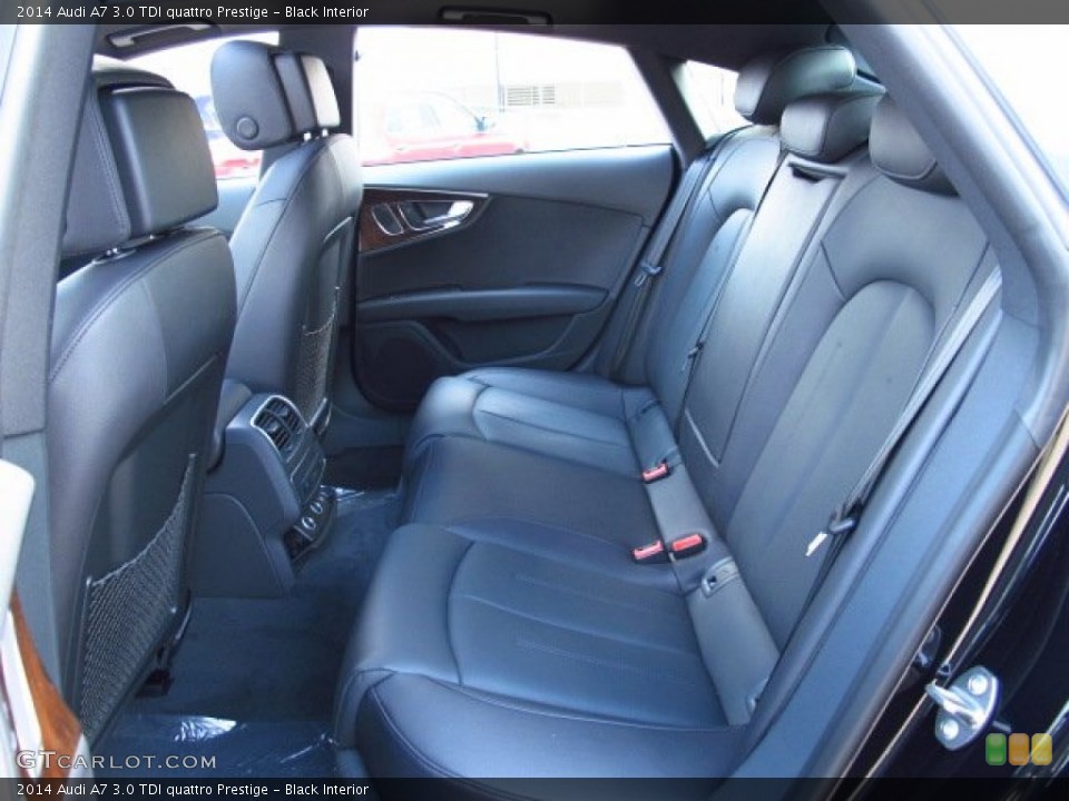 Black Interior Rear Seat for the 2014 Audi A7 3.0 TDI quattro Prestige #84259986