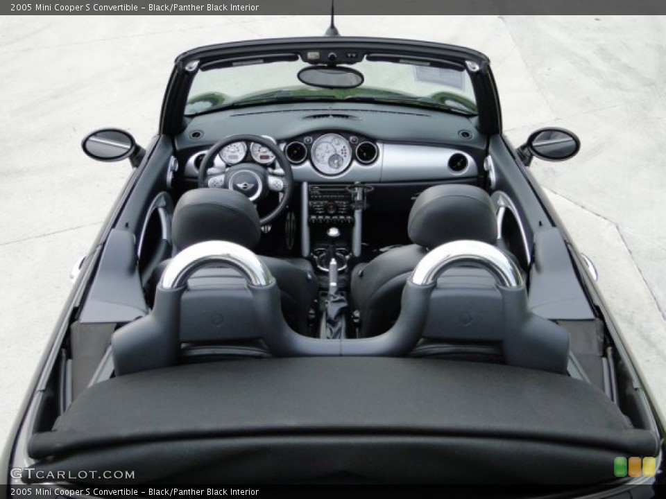 Black/Panther Black Interior Photo for the 2005 Mini Cooper S Convertible #84260706